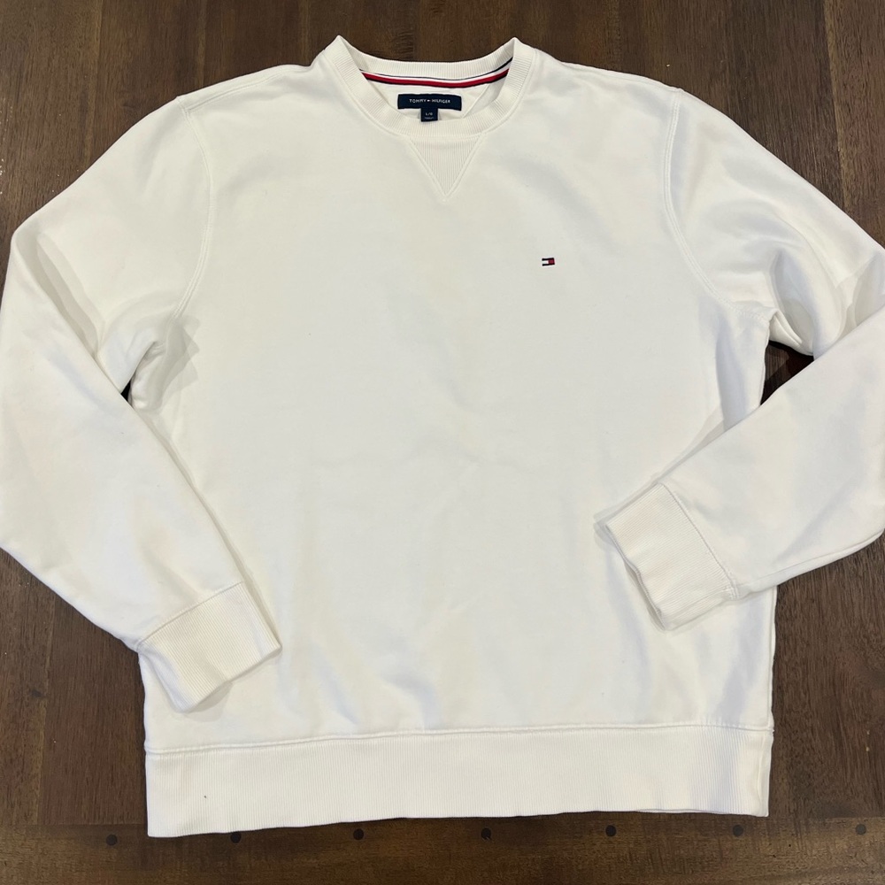 Tommy Hilfiger white crewneck sweatshirt men’s large